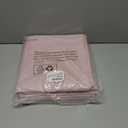 LAMIT Pink 100% Blackout Linen Curtains, 84 Inch Linen Textured Living Room Farmhouse Curtains Room Darkening Back Tab and Rod Pocket Burlap Neutral Panels with White Liner, 2 Panels, 60 x 84 Inch