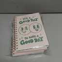 Pink Green Aesthetic Hardcover Notebooks for Work, A5 size 5.8 x 8.3 inch, Cute Notebooks for School 4 Pack, Retro Notebooks College Ruled, Cute Spiral Journal for Women, Kids Back to School Notebook