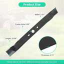 25022 Lawn Mower Blade for 20 Inch / 21 Inch Mower Deck Compatible with Green-Works 25222 33313250, 1 Pack