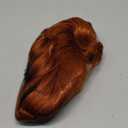 BERON Dark Orange Womens Wig Ginger Short Curly Wavy Hair Wigs for Girls Red Orange Shoulder Length Wave Halloween Cosplay Daily Party Wigs