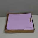 Smead Fastener File Folders, Reinforced 1/3-Cut Tabs, 2 Fasteners, Letter Size, Lavender, 50 per Box (12440)