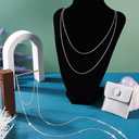 Elecrelive 3.28 Feet 925 Sterling Silver Cable Chains 1.5mm Thin Small Link Silver Necklace Permanent Jewelry Chain for Women Minimalist Necklace Bracelet Making, Cable-2x1.5x0.2mm
