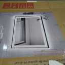 Amorho 30"x 36" LED Bathroom Mirror with Black Frame, Front Light and Backlit(Controlled Separately), Stepless Dimmable, Anti-Fog, Shatter-Proof, 3 Colors, Memory