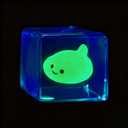 Stress Cube Fidget Toys Adults - Sensory Toys for Kids with Autism Stress Ball - Glow in The Dark Blobfish Inside, Squishy Sensory Toy, Stress Relief Toy for Halloween, Christmas & Birthday Gift
