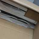 SICOTAS White Night Stand Set 2, Fluted Glossy Nightstand with 2 Drawers, Wide Modern Storage Bedside Table for Bedroom, End Side Table with Golden Metal Legs and Handles (Black, 2 Pieces)