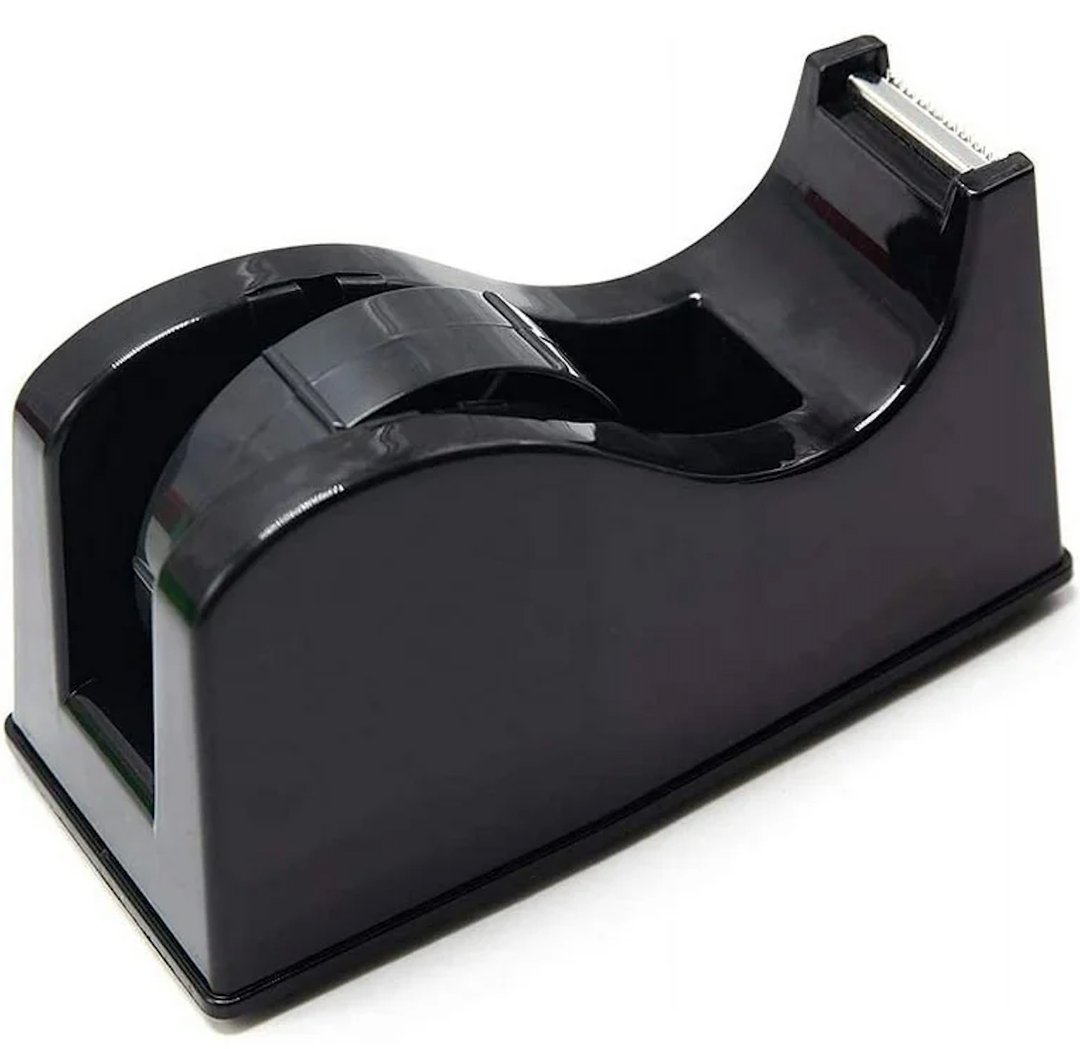 Heat Tape Dispenser, Masking Tape Dispenser, Holder Fits 1" and 3" Core, 6.8 x 2.2 x 3.4 Inch, Desktop Tape Dispenser, Heat Tape for Sublimation(Black)