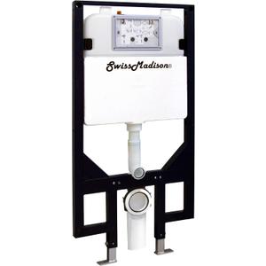 Swiss Madison SM-WC424 Concealed In-Wall Toilet Tank Carrier System Wall-Hung Dual Flush, 23" L, For 2 X 4 Residential Studs
