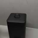 CEROELDA Small Trash Can with Lid-5L/1.3 Gal,Stainless Steel Outdoor Dog Poop Garbage Can-Farmhouse Retro Metal Waste Bin w/Step Pedal for Bathroom Bedroom Office-Soft Close-Black