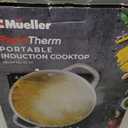Mueller RapidTherm Portable Induction Cooktop,1800W Single Burner Hot Plate with 8 Power Levels, 8 Temperature Settings, 4 Presets, 4-Hour Timer, Auto Shut-Off & Child Lock for RV, Dorm, Small Kitchen