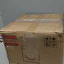 Kante Square Lion Head Concrete Planter, Classic English Style Plant Pot with Drainage Hole and Rubber Plug for Indoor Outdoor Garden Patio Home, 12.6"x12.6"x12.6" Gravel Gray