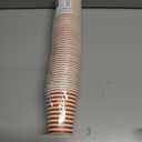 PAW - Disposable Paper Cups (8,5 oz, 50-Pack), Hot & Cold Paper Coffee Cups, Drinking Cups with Orange Stripes Theme for Party, BBQ, Garden Party, Picnic