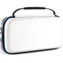 Ivoler Carrying Case for Nintendo Switch 2 Model(2025), Portable Hard Shell Pouch Carrying Travel Game Bag for Nintendo Switch 2 Accessories Holds 12 Game Cartridge (White)