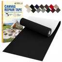 2 x Canvas Repair Tape, 3.2 x 63 Inch Waterproof Heavy Duty Fabric Tape for Furniture, Self Adhesive Canvas Repair Patches for Boat Covers, Sofas, Tents, Louge Chairs, Canopy, Awning Black