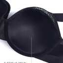 Minimizer Bras for Women Full Coverage Plus Size T-Shirt Bra with Underwire Support for Heavy Breast (Black)