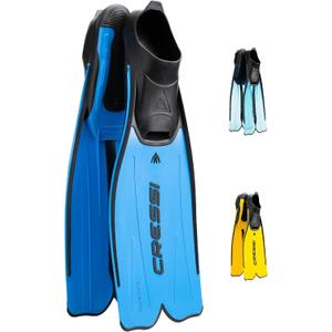 Cressi Adult Snorkeling Full Foot Pocket Fins, Good Thrust, Light Fin, Rondinella: Designed and Made in Italy (EU 45/46 | US Man 11.5/12.5 | US Lady 12.5/13.5, Blue)