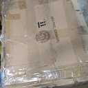 6 Piece Outdoor Patio Furniture Set with Coffee Table, Rattan Deck Conversation Sofa Set, All-Weather Sectional Rattan Sofa with Glass Top Coffee Table, Poolside, Garden, Porch, Grey + Beige