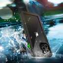 SPIDERCASE Waterproof Case Compatible with iPhone 12 /Compatible with iPhone 12 Pro (Green/Clear)