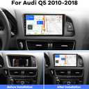 [2G+64G] Car Radio for Audi Q5 2010-2018, 9 inch Android 13 Touch Screen Car Stereo, Carplay/Android Auto/Hi-Fi/Bluetooth/WiFi + AHD Backup Camera + MIC