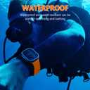 6 Pack Silicone Ocean Solo Loop Bands Compatible with Apple Watch Ultra 3/2/1 49mm 46mm 45mm 44mm 42mm, Soft Stretchy Sport Replacement Wristband for iWatch Series 11 10 9 8 7 6 5 4 3 SE (Black/Dark Gray/Orange/Blue Gray/Army Green/Red)