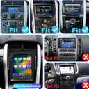 4G+64G Car stereo For Ford Edge Radio Upgrade 2011 2012 2013 2014, 9.7 Inch Tesla Style Touch Screen radio Replacement, Built-In Wireless Carplay Android Auto, Back Up Camera GPS Bluetooth SWC FM WIFI