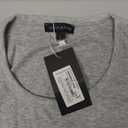 Women's Sleeveless Full Length Ribbed Fitted Racerback Workout Crew High Neck Basic Tank Top - (Grey,L)