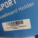 Ski Rack 4Pack, Ski/Snowboard Wall Mount, Skateboard Wall Mount, Fits Any Ski/Snowboard, Holds Up to 100lbs, Winter Gear Organizer, Vertical Ski Storage Rack for Home & Garage (Orange-Black, Orange-Blue, Yellow-Red)