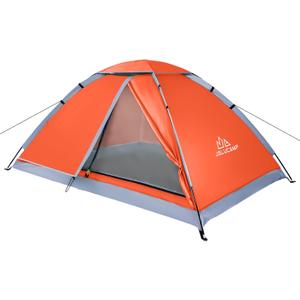 1/2/4/5/6 Person Dome Tents for Camping, Lightweight Portable Backpacking Tent, Small Easy Set Up Outdoor Waterproof Camping Hiking Tent for Adults (Orange)