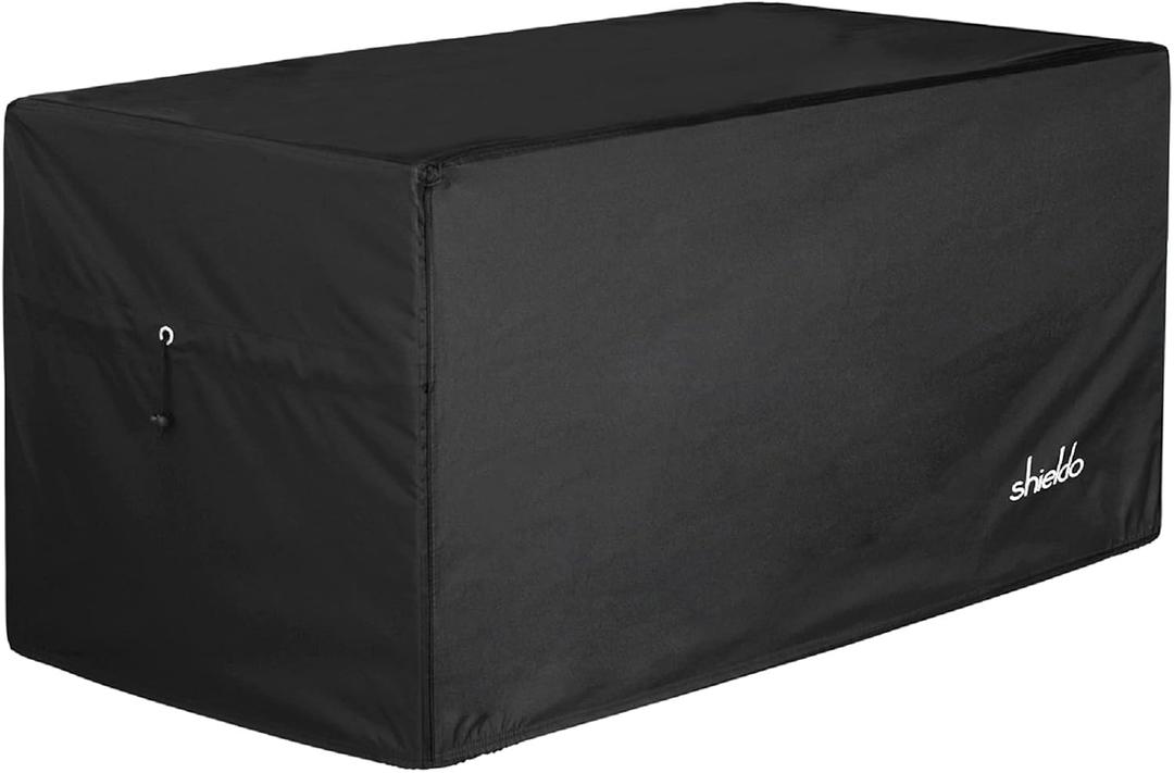 Deck Box Cover- Heavy Duty 600D Polyester Oxford,100% Waterproof Deck Box Cover 63" L x 30" W x 28" H