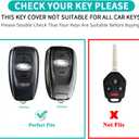 MILD EAST for Subaru Key fob Cover Case with Keychain, TPU Keys Case Shell Protector 4 Buttons fit for Subaru Outback Crosstrek Ascent Impreza Forester WRX BRZ Legacy