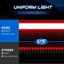60 Inch Tailgate Light Bar, PC Material Uniform Glow LED Strip with Sequential Amber Turn Signal, Full Function Brake/Running/Reverse Lights for F150 Tundra Ram Silverado Pickup Truck