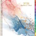 2026 Appointment Book - 2026 Daily Planner, Jan. 2026 - Dec. 2026, 8.5'' x 11'' Hourly Planner 2026, Calendar Planners With Tabs, Flexible Cover