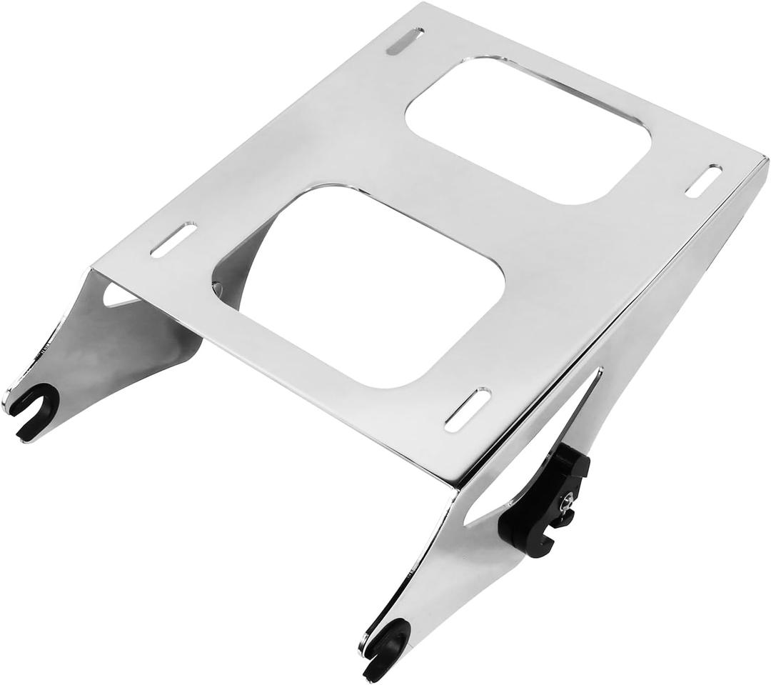 Sliver Detachable Tour Pack Mounting Rack, Trunk Luggage Bracket Compatible for Harley Davidson Touring Street Glide Road King Road Glide Electra Glide 2014-2024