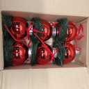 6 Pcs Christmas Ball Candle Holders Set Candle Holder for Table Centerpiece Plating Ball Candlestick with Bow and Wreath for Dinner Fireplace Christmas Party Decorations