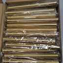 30Pack 3''Hole Centers Gold Cabinet Handles-Brushed Brass Cabinet Pulls Gold Dresser Drawer Pulls-Stainless Steel Door Hardware for Kitchen Bathroom Bedroom Furniture-5''Overall Length