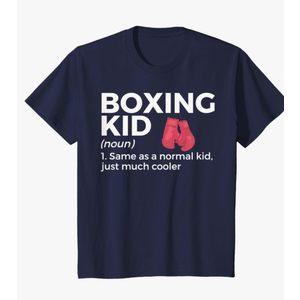 Funny Boxing Kid Definition T-Shirt Size Large Youth