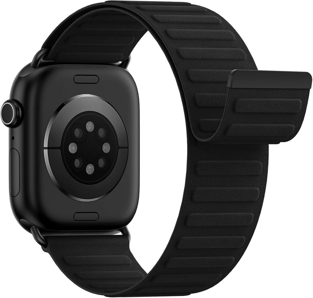 Magnetic Sport Bands Patented Compatible with Apple Watch Band 49mm 46mm 45mm 40mm 44mm 38mm 41mm 42mm for Men Women, Nylon Strap Replacement for iWatch Ultra/3/2/1 Series 11 10 9 8 7 6 5 4 3 2 1 SE