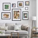 TWING 4x4 Frames, Black Square Picture Frames with Mat and Horizontal/Vertical Tabletop Frame for Gallery Wall Decor Display, Ideal Gift to Family and Friends,1 Pack