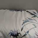 Luxudecor Floral Comforter Set Queen Size 7 Piece, Purple Flower Bed in a Bag, Elegant Floral Comforter with Sheet Set, Soft Microfiber Bedding Set for All Season (Purple, 90"x90")