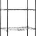 Amazon Basics 5-Shelf Multipurpose Adjustable Sturdy Steel Storage Shelving Unit, Easy Assembly, 13.4" D x 23.2"W x 60"H, Black