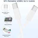 iPhone 17 16 15 Fast Charger, 20W USB C Charging Block for Apple iPhone 17 Pro Max/17 Air/16 Pro/15 Plus, iPad 12/11 inch/Mini/6 Gen,Wall Plug Power Adapter Cube Brick/6ft Type C to C Cable Cord Long