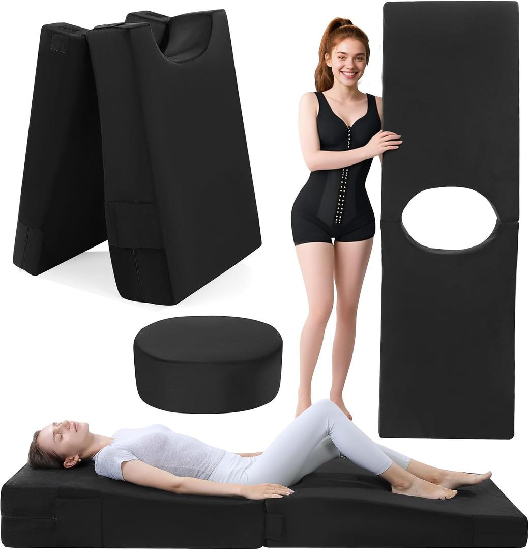 HOMBYS BBL Mattress After Surgery for Sleeping, Foldable Recovery Bed, 71× 23.5 × 9.8