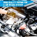 Hicarer 2 Pcs 2" (51mm) OD Straight Aluminum Pipe Tube 11.8" 300mm Long Aluminum Intercooler Pipe Piping Air Intake Tube Brushed Finish