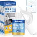 Tub and Tile Paint, White Touch Up Pen for Countertop, Bathtub, Porcelain Paint for Any Scratches Spots on Tiles, Sinks, Enamel, Toilets, 1.5 Fl Oz