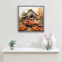 2 x JFYHAB 5D Diamond Painting Kits for Adults Beginners,Fall Farm Diamond Art Kit,DIY Truck Full Drill Diamond Dot Gem Art Kits for Adults,Home Wall Decor 12 * 12