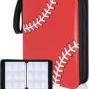 Baseball Card Binder, 9 Pocket Sports card binder, 720 Double Sided Pocket Zipper Album, Baseball cards Zipper Display Holder, Expandable, Compatible with Gaming Cards, Yugioh, MTG and Other TCG
