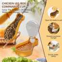 Portable Dog Water Bottle with Food Container, Leak Proof Travel Puppy Water Dispenser, Dog Walking Accessories for Small Dogs & Cats - Pet Water Bottle & Bowl Set (5.3 Oz, [Yellow])