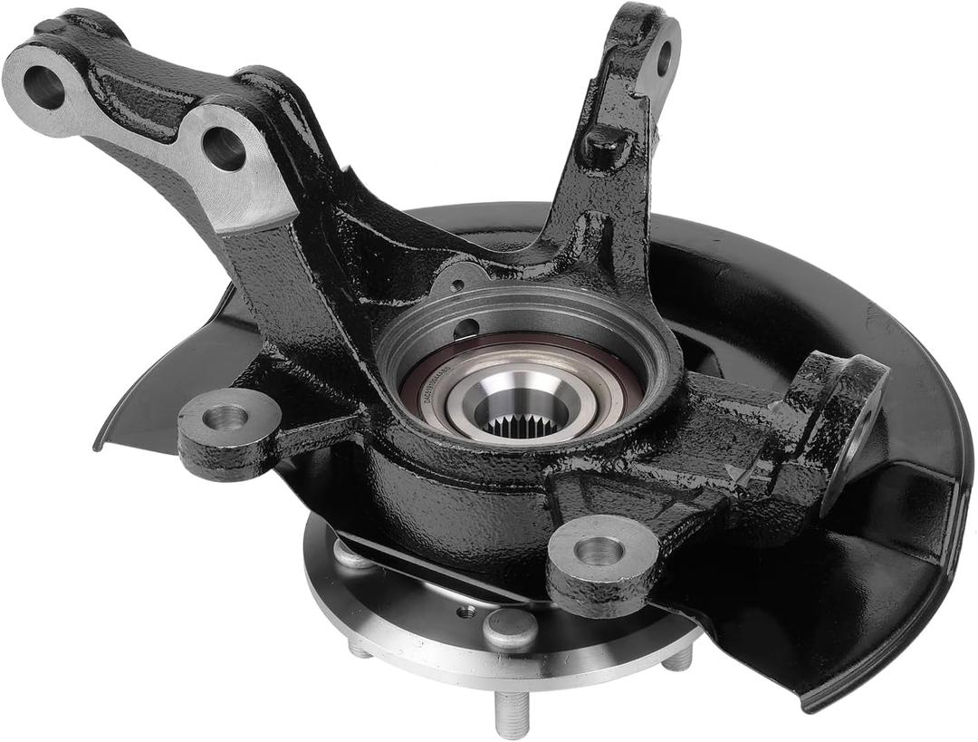 Front Steering Knuckle & Wheel Bearing Hub Assembly Compatible with Honda CR-V CRV 2007 2008 2009 2.4L, Right Passenger Side Replaces # 45255STKA00,44600SJKJ00