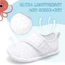 shopUAL Toddler Water Shoes Kids Girls Boys Beach Aqua Socks Skin Barefoot Walking Water Shoes Quick Dry Non-Slip Breathable Swim Pool Surf (White)