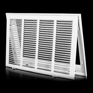 20x12 Return Air Grille [Duct Opening Size],Return Air Vent Cover for Wall Or Ceiling,Steel Return Air Filter Grilles Removable Face/Door for 1 Inch Filters (20"W x 12"H [Duct Opening])