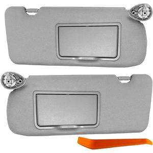Right and Left Sides Sunvisor 83280-TLY-H11ZB 83230-TLY-H11ZB Compatible with Honda CR-V 2017-2022 83280TLYH11ZB 83230TLYH11ZB(Gray 1 Pair)